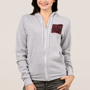 Sudadera Pintura Resumen De Una Magenta Red De Cobardes Ros