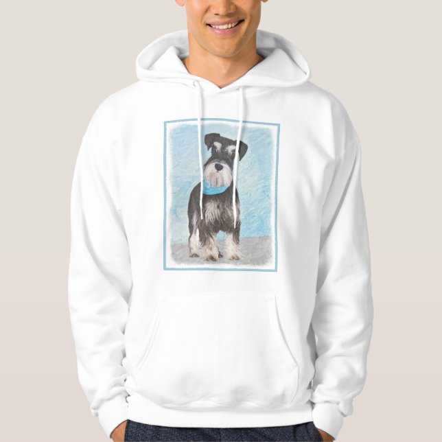 Sudadera Pintura Schnauzer (en miniatura) - Perro original  (Anverso)
