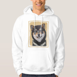 Sudadera Pintura Shiba Inu (Negro y Tan) - Arte de perro