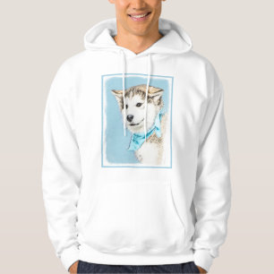 Sudadera Pintura siberiana Husky de pipa - Arte original de