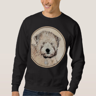Sudadera Pintura Terrier de Ruedas Recubiertas Blancas Arte