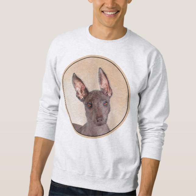 Sudadera Pintura Xoloitzcuintli - Arte Perro Original Cuto (Anverso)