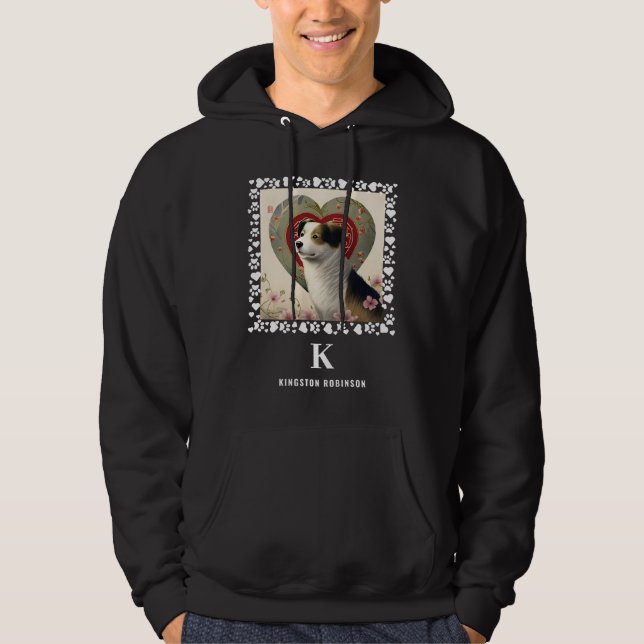 Sudadera Pinturas fotográficas de perros Impresiones Monogr (Anverso)