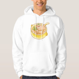 Sudadera Piou el perro Shiba en tazón de sopa Kawaii