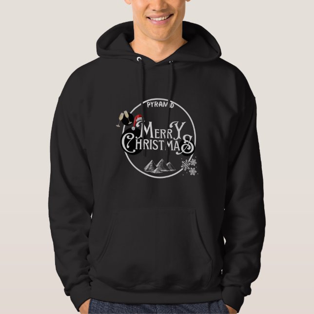 Sudadera pirámide alegre navidad (Anverso)