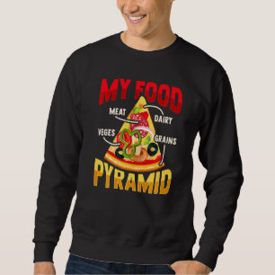 Sudadera Pirámide De Comida De Pizza Slice Para Un Amante D