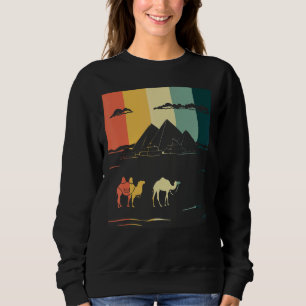 Sudadera Pirámides De Camellos De Giza Egypt Anubis Sphinx 