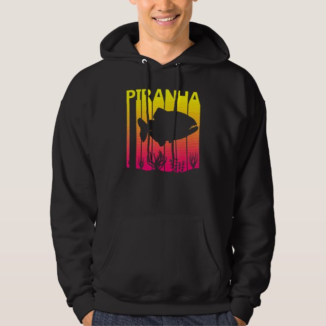 Sudadera Piranha Fish Retro (Anverso)