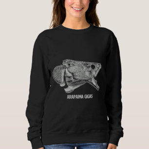 Sudadera Pirarucu Paiche Skull Skeleton Aquarium Fish Keepe