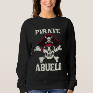 Sudadera Pirata Abuelo Skeleton Capitán Funny Skull Pirata