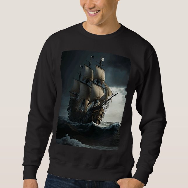 Sudadera Pirata Barco Aventura Mar Rough Único (Anverso)