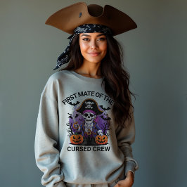 Sudadera Pirata de Halloween Primer Oficial de la Tripulaci