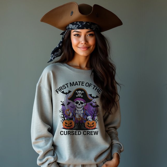 Sudadera Pirata de Halloween Primer Oficial de la Tripulaci (Subido por el creador)