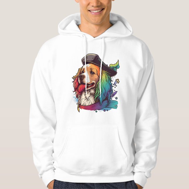 Sudadera Pirata de perro de Golden Retriever (Anverso)