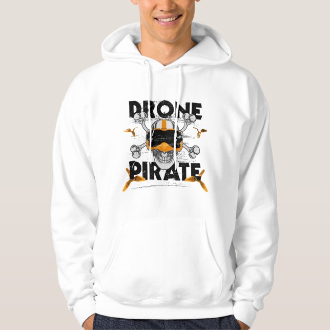 Sudadera Pirata dron quad freestyle FPV quadrocóptero (Anverso)
