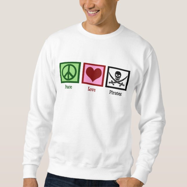 Sudadera Piratas de amor por la paz (Anverso)