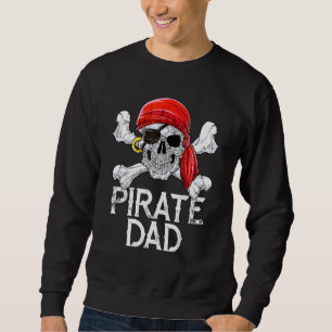 Sudadera Pirate Dad Jolly Roger Flag Skull Crossbone