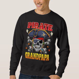 Sudadera Pirate Grandpapa Skull Crossbone Halloween Costum