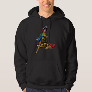Sudadera Pirate Parrot Maccaw Halloween Carribean Coloroso