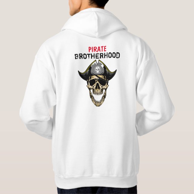 SUDADERA PIRATE SKULL FELIZ HOODIO DE HERMANDAD (Reverso)