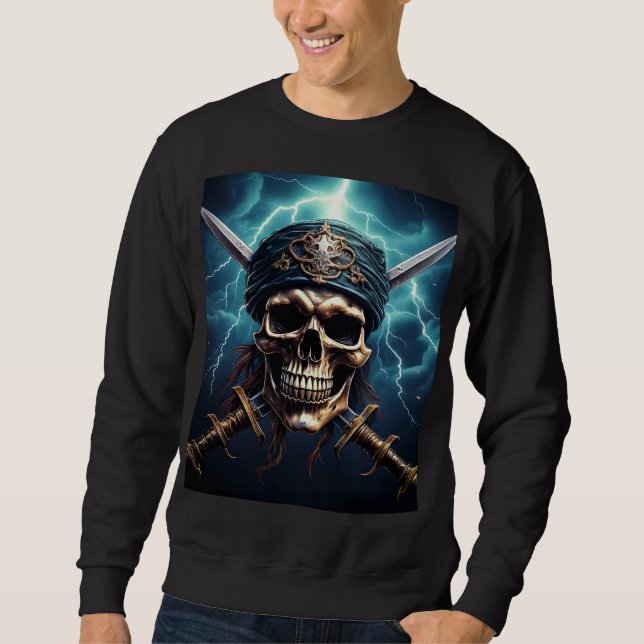 Sudadera Pirate Skull with Swords (Anverso)
