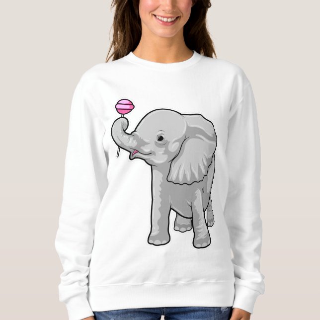 Sudadera Piruleta de Elefante (Anverso)