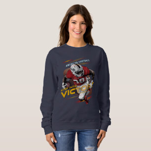 Sudadera Pisa Fuerte en la Victoria Fútbol Americano   Muje