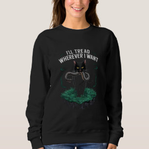 Sudadera Pisaré Donde Quiera Amante del Gato Divertido