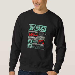Sudadera Pisces Facts Birday Mind Horoscope