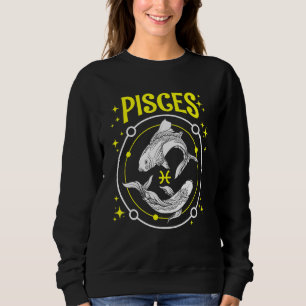 Sudadera Pisces Fish Horoscope Rótulo Zodiac