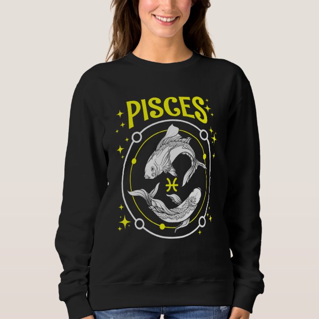 Sudadera Pisces Fish Horoscope Rótulo Zodiac (Anverso)