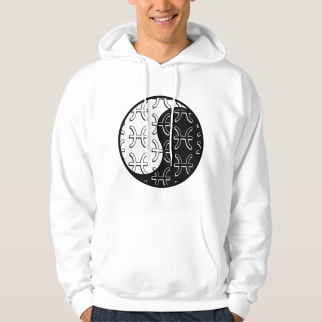 Sudadera Pisces Pisces yin yang zodiac pareja unisex (Anverso)