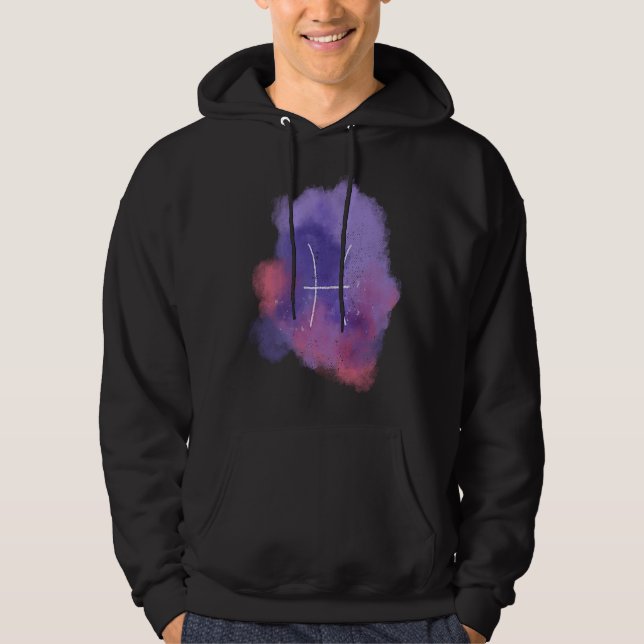 Sudadera Pisces Rótulo Zodiaco Cumpleaños Astrología Del Ho (Anverso)