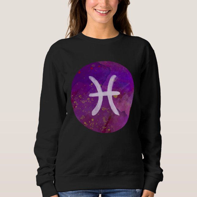 Sudadera Pisces Zodiac Horoscope Astrology Astronomy Women  (Anverso)