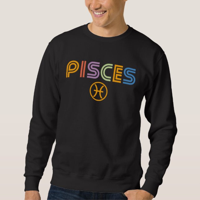 Sudadera PISCES Zodiac Sign  Horoscope  Vintage  Classic (Anverso)