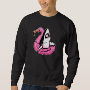 Sudadera Piscina de tiburón escalofriante Flamingo Sad Aest