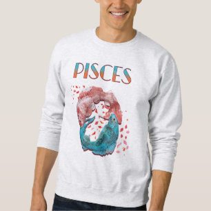Sudadera Piscis Pescado Zodiac Horoscopio Agua Astrología R