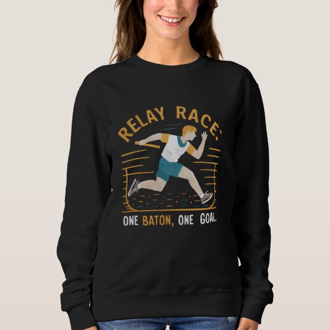 Sudadera Pista De Ejecución Del Atleta De La Carrera De Ret (Anverso)