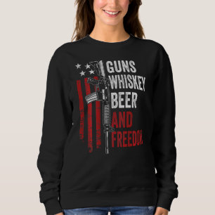 Sudadera Pistolas Cerveza Whisky Y Pistola De Beber Liberta