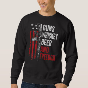 Sudadera Pistolas Cerveza Whisky Y Pistola De Beber Liberta