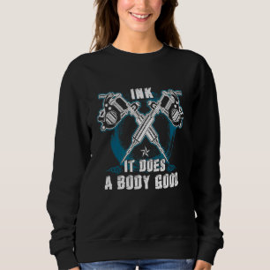 Sudadera Pistolas de tatuar Tinta vintage Tatuado artista d