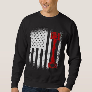 Sudadera Pistón De Pistón De Bandera De Los Ee.Uu. Para Cua