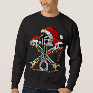 Sudadera Piston Wrench Santa Hat Navidades alumbran auto en