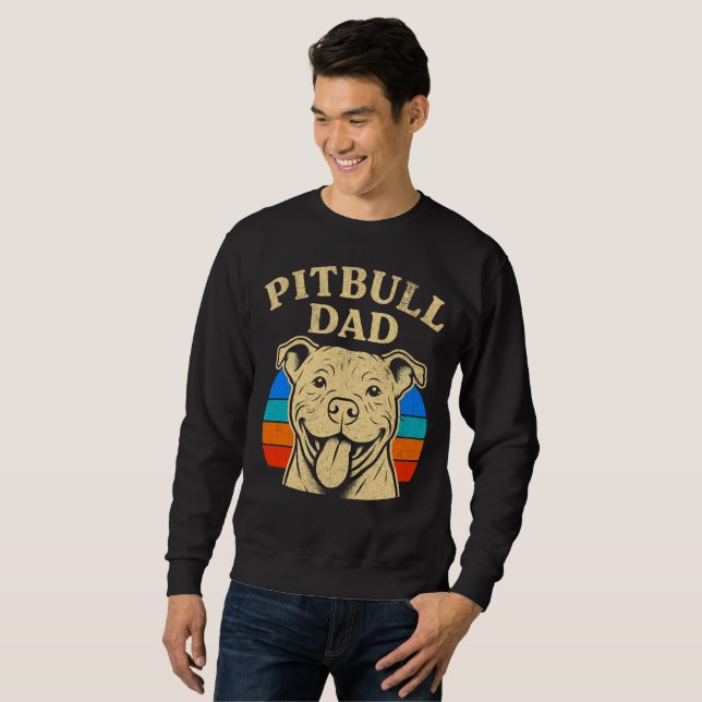 Sudadera Pit bull dad (Anverso completo)