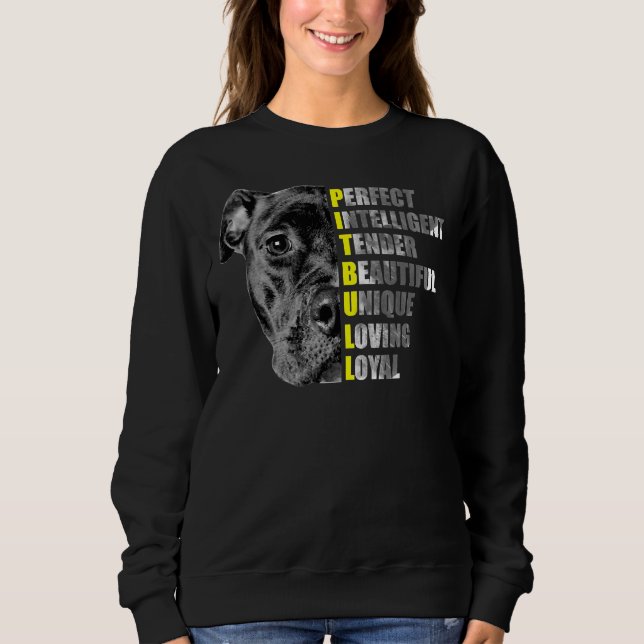 Sudadera Pit Bull Dignity Idea Perfecta Para Los Amantes De (Anverso)