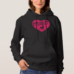Sudadera Pit Bull Heart Pitbulls Pink Transparent American