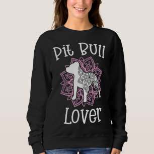 Sudadera Pit Bull Lover Mandala Pit Bull Mamá Mascota Dueño
