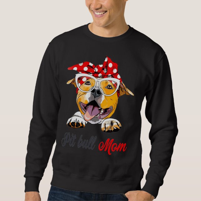 Sudadera Pit Bull Mom (Anverso)