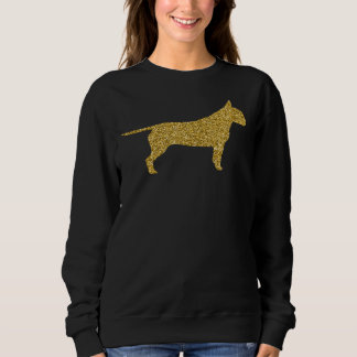 Sudadera Pit Bull Pittie Pitbull Dog Gold Purpurina