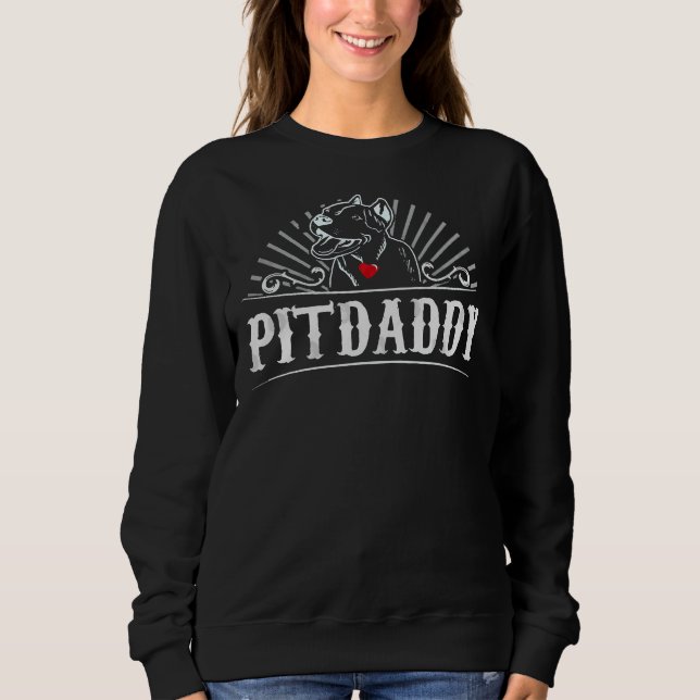 Sudadera Pit Daddy Pitbull Dog Dad Pit Bull Dueño (Anverso)